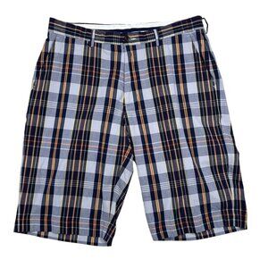 Polo Ralph Lauren Plaid Shorts Cotton 33 Men Coastal Beach